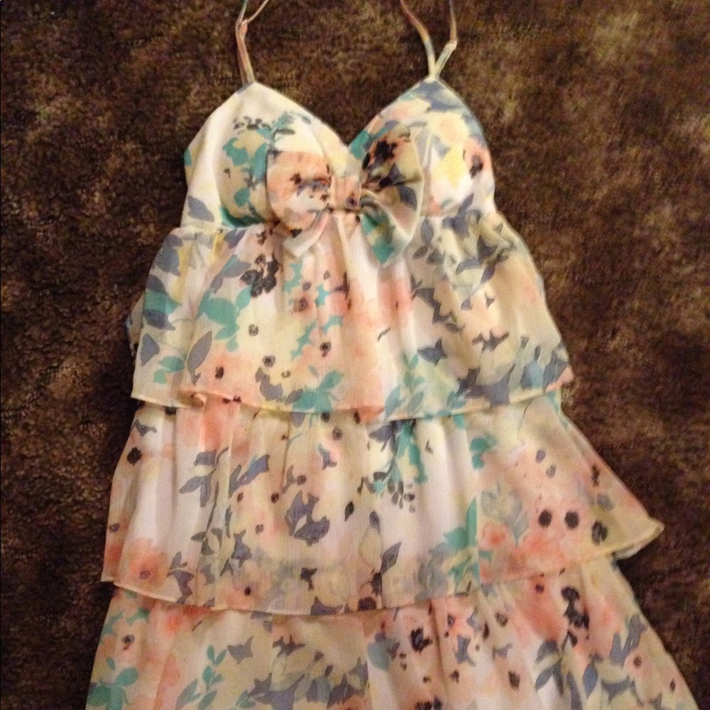 Pastel flower pattern dress